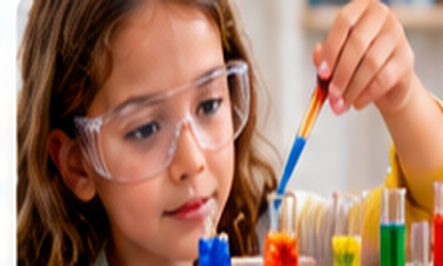 Student conducting experiment